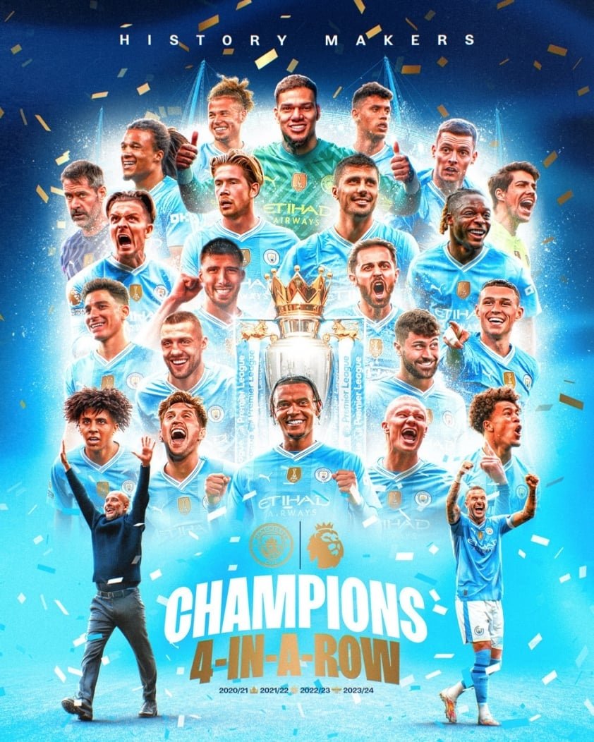 Super empire Man City in the Premier League